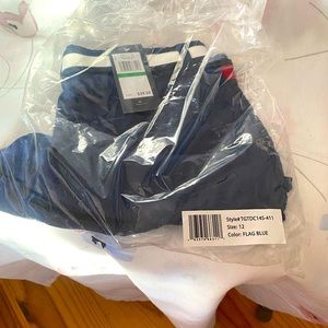 Dark blue Tommy Girls shorts still in package